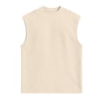thumbnail image 4 of Horkkom Tank Tops men Solid Color Crew Neck Sleeveless Shirts Comfortable Summer Workout Casual Shirts, M-3XL, 4 of 9