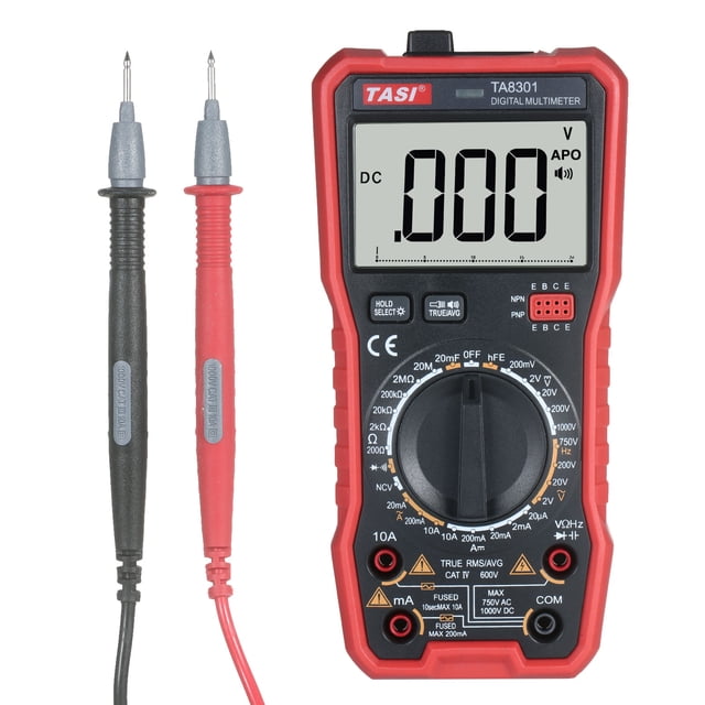 Amdohai TASI TA8301 Digital Multimeter Professional Tester True RMS Multimeter Multifunctional Tester Voiced Readings OHM NCV Voltage Meter