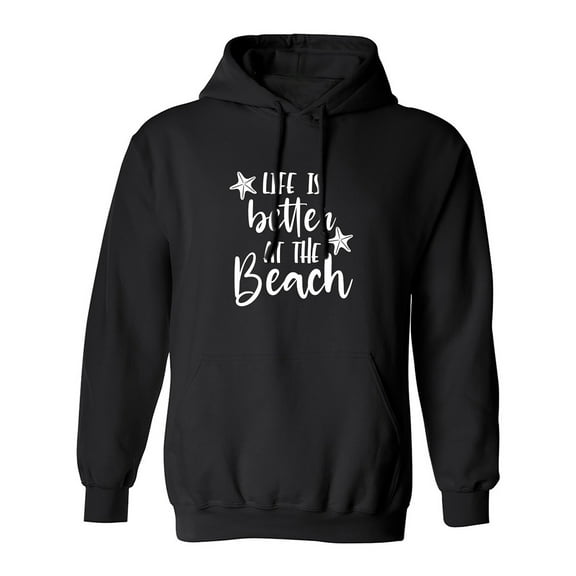 Life Is Better At The Beach Adult Hooded Sweatshirt