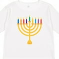 thumbnail image 4 of Inktastic Hanukkah Menorah Candles Boys or Girls Long Sleeve Toddler T-Shirt, 4 of 5