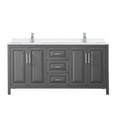 thumbnail image 6 of Wyndham Collection Wcv252572d-Qtz-Unsmxx Daria 72" Free Standing Double Basin Vanity Set -, 6 of 7