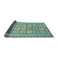 thumbnail image 2 of Ahgly Company Indoor Round Abstract Light Blue Modern Area Rugs, 6' Round, 2 of 4