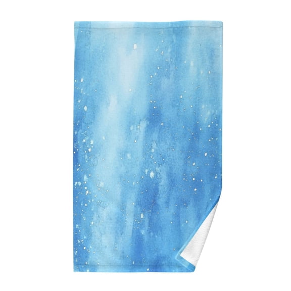 Pure Cotton Face Towel 16x28 Inches Hand Towel Bath Towel Hand Bath Towels Soft Good Water Absorption for Washing Face Wiping Face Light Blue