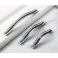 thumbnail image 3 of Juego de 10 tiradores de armario de cristal brillante con pedrería - Tiradores negros para muebles Tirador para muebles de cocina Distancia entre centros 96 mm, 3 of 5