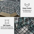thumbnail image 6 of RUVANTI Flannel Sheets Twin Size - 100% Cotton Brushed Flannel Bed Sheet Sets - Deep Pockets 16 Inches (fits up to 18") - All Seasons Breathable & Super Soft - Warm & Cozy - 3 Pcs - Mint Grey, 6 of 8