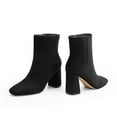 thumbnail image 4 of DREAM PAIRS Women's Ankle Boots with Side Zip, Block Heel, Classic Chic Style for Work & Casual Outfits, 4 of 5
