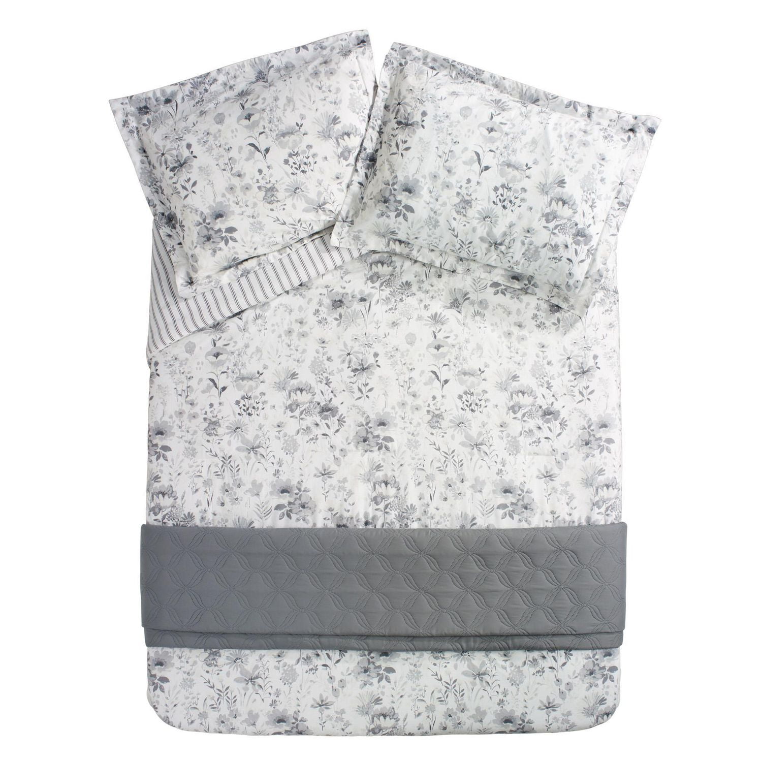 hometrends Ensemble Édredon et Courtepointe De 4 Pièces