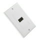 thumbnail image 5 of Placa de pared HDMI chapada en oro de 1 puerto con Ethernet, cubierta frontal para DVD de cine en casa, color blanco, 5 of 14