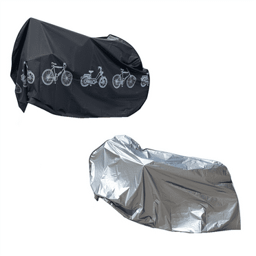 2 * Bicycle cover-Black & Silver-Gray