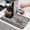 Gray, variant on Silver Star Dish Drying Mats for Kitchen Counter, Vintage Wood Board Rustic Industrial Abstract Absorbent Coffee Bar Mat with Non-slip Rubber Backed Quick Drying Dish Rack Pad 16"x24"