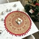 thumbnail image 4 of Manteles Individuales Navideños Redondos Tejidos | Diseño de Reno con Copos de Nieve Rojos y Multicolor | Manteles Resistentes Al Calor | Protectores de Mesa de Nailon para Fiestas | para Fiestas En, 4 of 6