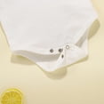 thumbnail image 7 of Baby Girl Clothes Cute Summer Outfits 3 6 12 18 Months Letter Print Short Sleeve Romper & Floral Shorts Sets (9-12 Months, White), 7 of 7
