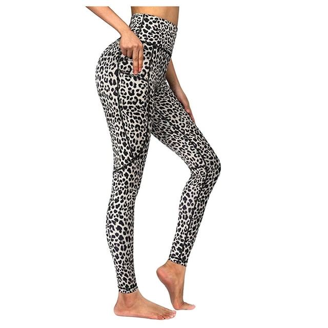 Womens Pants Casual Trendy Print Leggings Yoga Running Sports Fitness ...