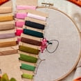thumbnail image 5 of Leisure Arts Embroidery Kit 6" Yellow & Blue Flowers - Embroidery Kit for Beginners and Adults, Cross Stitch Kits with Patterns, DIY Starter Set for Seasonal Craft Projects, 5 of 6
