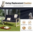 thumbnail image 7 of Porch Swing Cushion 60in, Waterproof Bench Cushion for Outdoor Furniture, 2-3 Seater Replacement Glider Cushion with Ties for Backyard and Garden, 7 of 7