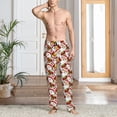 thumbnail image 2 of Fotbe Santa Claus bells Snowman Pantalones de Pijama para Hombre, Pantalones de Dormir, Pantalones de Casa con Cintura Ajustable y Bolsillos-3X-Large, 2 of 6