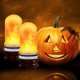 thumbnail image 5 of Bombillas con efecto de llama con sensor de gravedad, base E26 de 4 modos, ideales para decoraciones y fiestas de Halloween, luces parpadeantes para interiores y exteriores (paquete de 2), 5 of 6