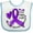 White and Blue, variant on Inktastic Love, Care, Cure Cystic Fibrosis Awareness Purple Ribbon Boys or Girls Baby Bib