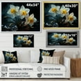 thumbnail image 4 of Designart "Sunrise'S Dew-Kissed Daffodils I" Daffodils Floater Framed Canvas Art Print, 4 of 5