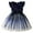 Blue, variant on YunPes Gradient Mesh Dress Spring Summer and Autumn Bowknot Flying Sleeves Star Girl Dress Matching Dresses for Sisters Kids