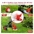 thumbnail image 3 of 24V Electric Cordless Grass Trimmer Lawn Mower Hedge Trimmer Adjustable Handheld Garden Power Pruning Cutting Power With Wheels ,Easy to Use, 3 of 9