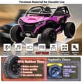 thumbnail image 4 of sopbost 24V 2 Seater Kids UTV XL with Remote Control, Pink & Purple, 4 of 9