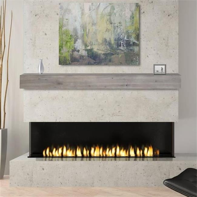 Pearl Mantels 492 60 Weather 60 In Acacia Shelf Or Mantel Shelf With Weathered Gray Natural Distressing Walmart Canada