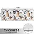 thumbnail image 5 of Kitchen Rugs Sets Of 2,Pug and Footprints Anti Fatigue Kitchen Mat Rugs Non Slip Washable,Decorative Kitchen Floor Mats for Kitchen,Sink,Laundry,17"X47", 5 of 5