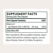THORNE - Vitamin D3 Supplement - Supports Healthy Bones, Teeth, Muscles, Cardiovascular & Immune Function* - Gluten, Dairy & Soy-Free - 1,000 IU - 90 Capsules