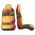thumbnail image 3 of Pofeuu Rose Psychedelic Print Automotive Car Seat Covers Flat Cloth Full Set Seat Covers,Car Seat Covers front seats for Cars Trucks and SUVs(Two packs), 3 of 7