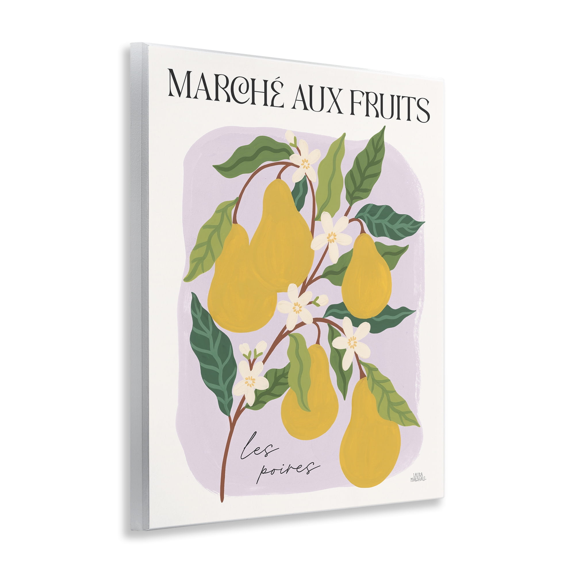 Stupell Industries Marche Aux Pears Food & Beverage Painting Unframed Art Print Wall Art, 11 x 14
