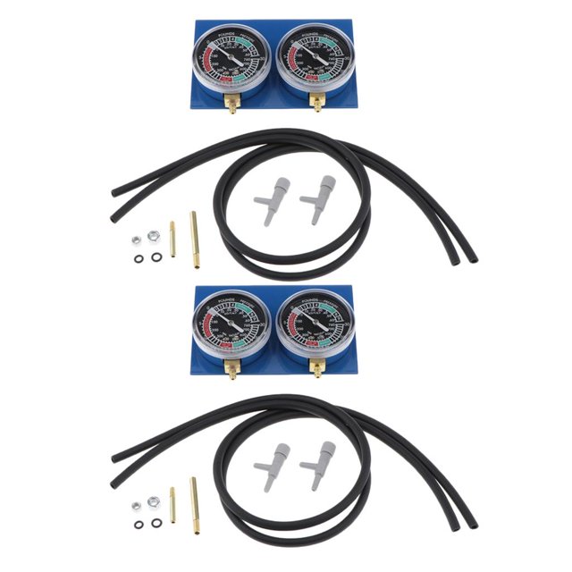 de de calibre de equilibrador de vacío de sincronizador de carburador de motocicleta de 2 piezas Cola Balanceador de vacuómetro