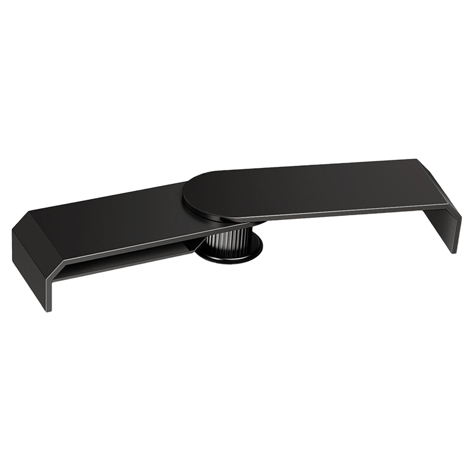 Wzmzjy Double Monitor Stand for Desk Metal Sturdy Monitor Riser with Storage Black