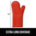 thumbnail image 5 of GORILLA GRIP Heat Resistant Durable Silicone Oven Mitts, BPA-Free Protective Grilling Potholders, Soft Cotton Lining, Flexible Waterproof Cooking Mitt Set, Kitchen Home Essentials, 12.5x8.3, Coral, 5 of 10