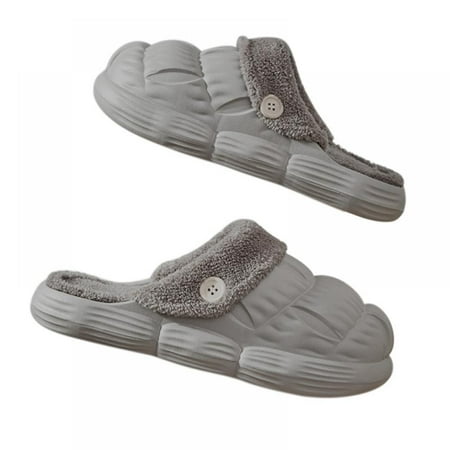 

Cotton Slippers Winter Waterproof Warm Cotton Shoes Interior Fleece Shoes Can Be Disassembled Wash Home Slippers