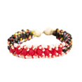 thumbnail image 1 of Pulsera Tiembla Tierra, Hilo Con Decoración color  rojo, 1 of 6
