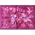 thumbnail image 1 of Ahgly Company Indoor Rectangle Animal Pink Traditional Area Rugs, 2' x 5', 1 of 4