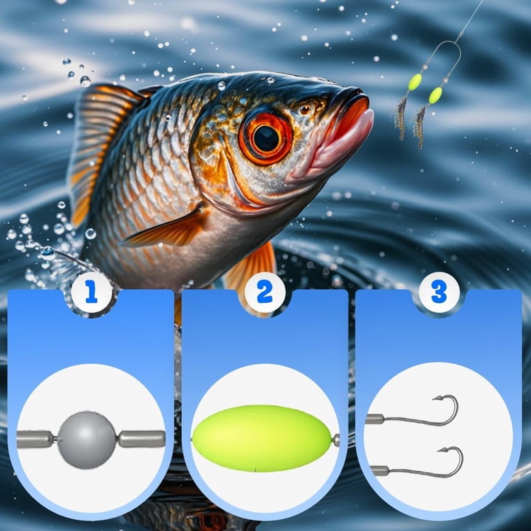 Double-Hook Reverse Bottom Rig, Fishing Double Hooks, Swimming Bait for  Freshwater Saltwater, Single Line Double Hook Bottom Fishing Rig, Fishings  Lures for Beginners Amateurs (2pcs) - Walmart.com
