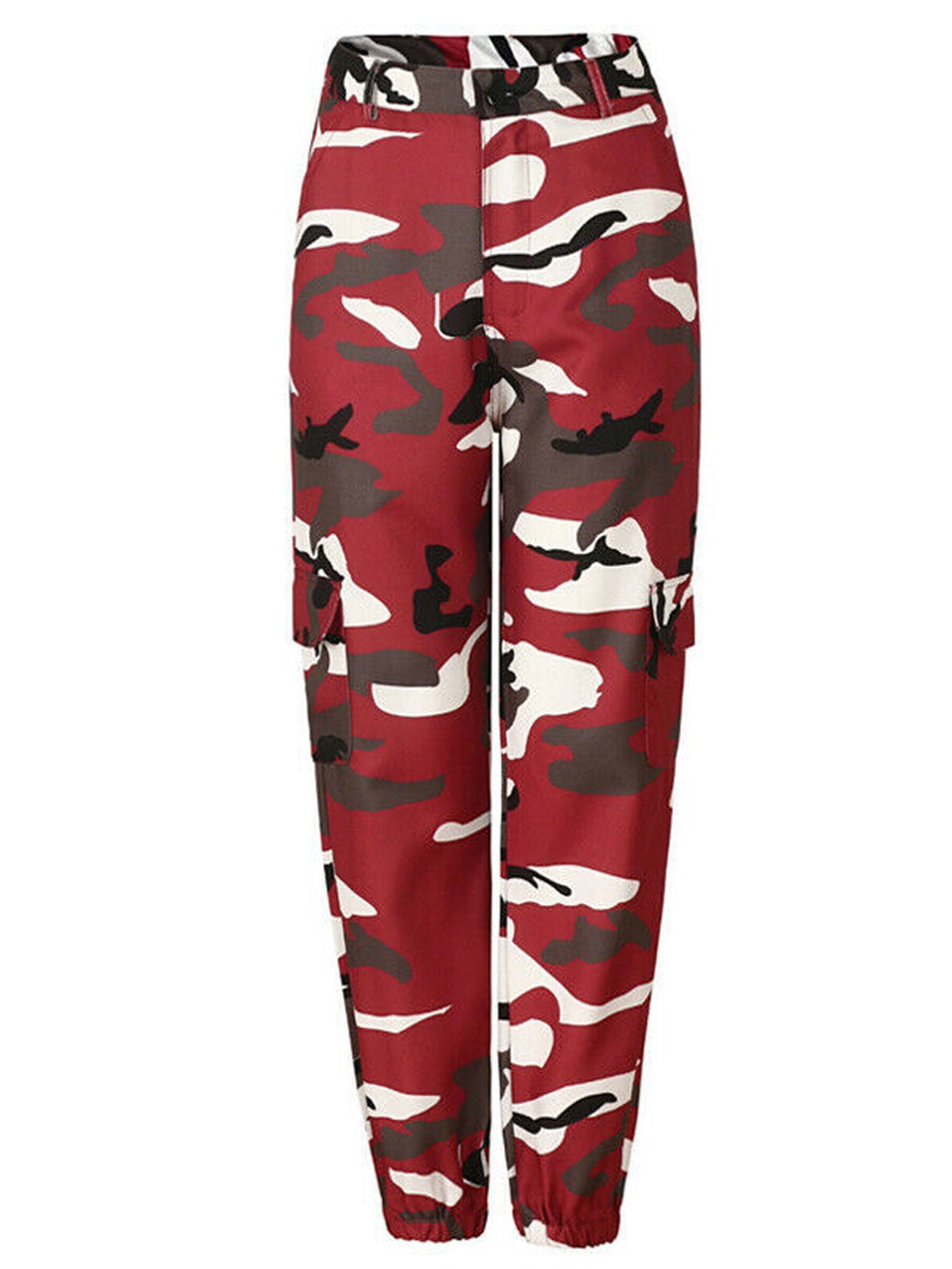 Lookwoild Womens Camo Cargo Trousers Casual Pants Military Army Combat Camouflage Pant LOT