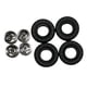thumbnail image 2 of Ruedas RC Neumáticos 4 piezas Reemplazo Profesional Fácil Instalación Modelo DIY Repuesto Negro Accesorio DIY para 1:18, 2 of 9