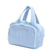 thumbnail image 4 of Bolsa de maquillaje de viaje, organizador de artículos de tocador de viaje, gran capacidad, doble cabezal. Azul, 4 of 9