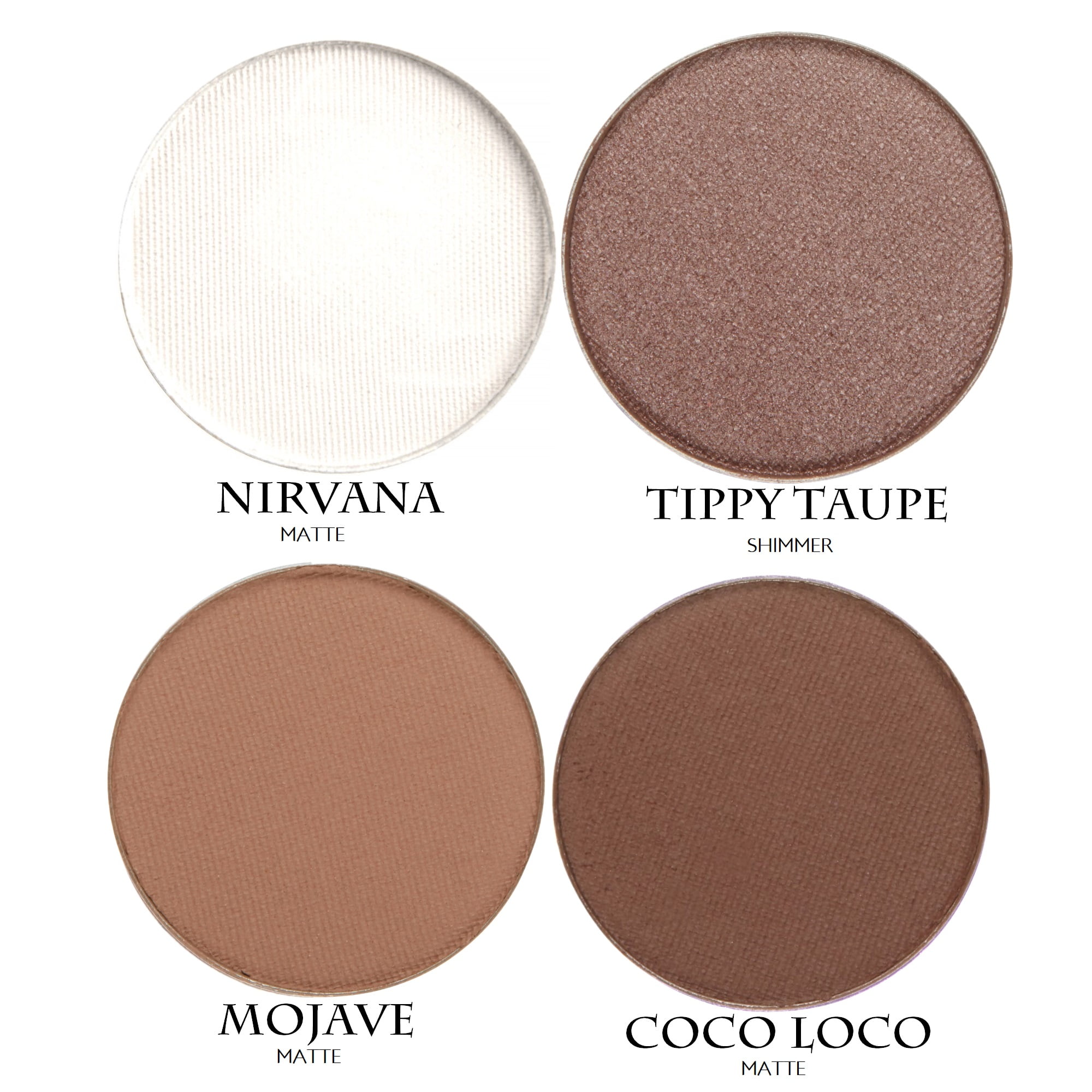 Honeybee Gardens Hot Chocolate Refillable Eye Shadow Palette | Natural Ingredients, Vegan, Gluten Free