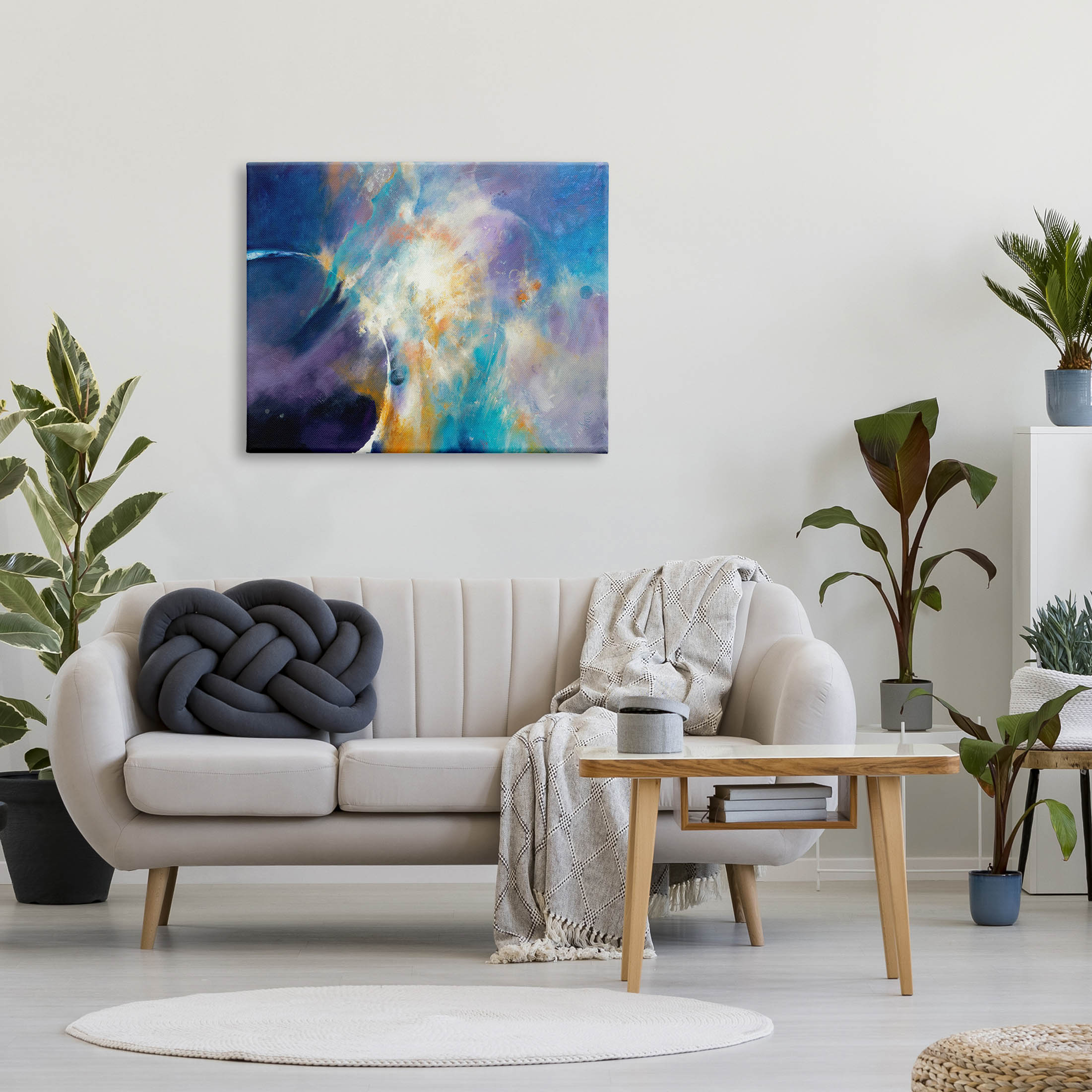 Stupell Industries Abstract Nebula Sky Scene Graphic Art Gallery Wrapped Canvas Print Wall Art, Design by Dina D'Argo