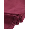 thumbnail image 4 of Pantalones Acampanados De Pana Vintage Para Mujer Pantalones Elásticos De Cintura Alta Con Parte Inferior De Campana Borgoña XS, 4 of 5