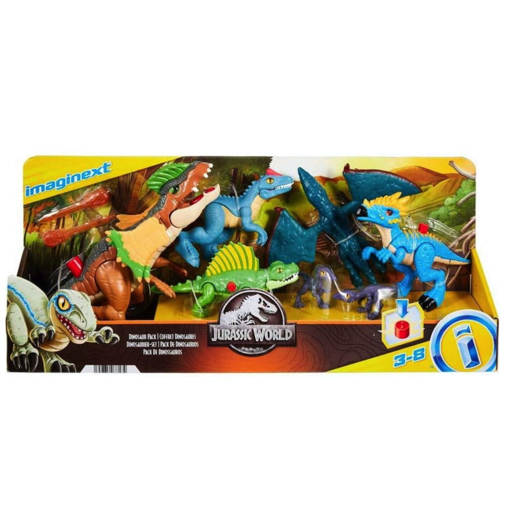 Imaginext Jurassic World Dinosaur Figure Set, Multicolor