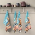 thumbnail image 5 of Kitchen Towels Watercolor Beach Starfish Pattern Cleaning Towel Absorbent Hand Towels Tea Towels for Home Restaurant Dish Clean 28" x 18", 6PCS, 5 of 7