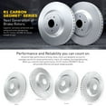 thumbnail image 5 of R1 Concepts Front Rear Brake Rotor Kit |Brake Rotors| Brake Disc WJPN2-48034, 5 of 5