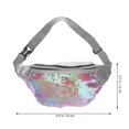 thumbnail image 3 of Fashion Mermaid Colorful Sequins Pocket Youth Personality Waist Bag Multi-functional Large Capacity Sports Bag, 3 of 4