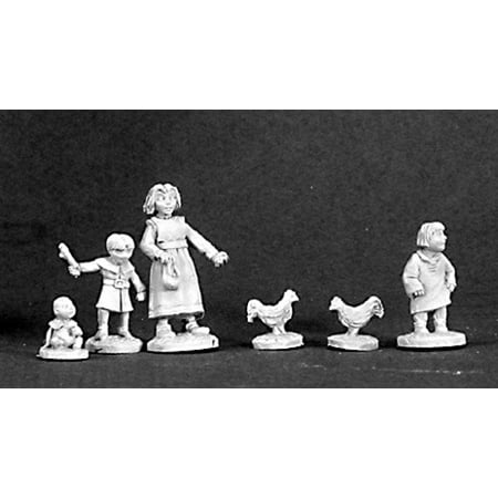 Reaper Miniatures Townsfolk X: Children 03233 Dark Heaven Legends Unpainted Metal