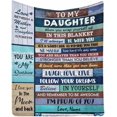 thumbnail image 1 of LHSHID Personalized Blanket to my daughter from Mom Love between a mother and Daughter is forever Blanket Throws for Bed, 1 of 4